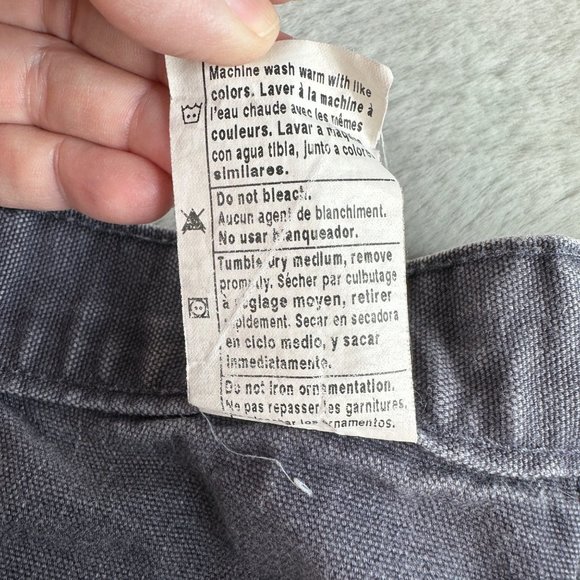 Carhartt Men's Loose Fit Washed Duck Gray Utility Work Pant Bungaree Fit 40x32 - Picture 5 of 8